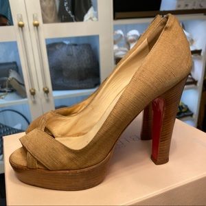 Christian Louboutin 38 pumps canvas pumps